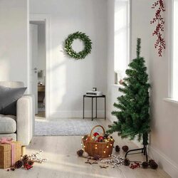 Half Christmas Tree Green 120cm for Any Holiday Setup