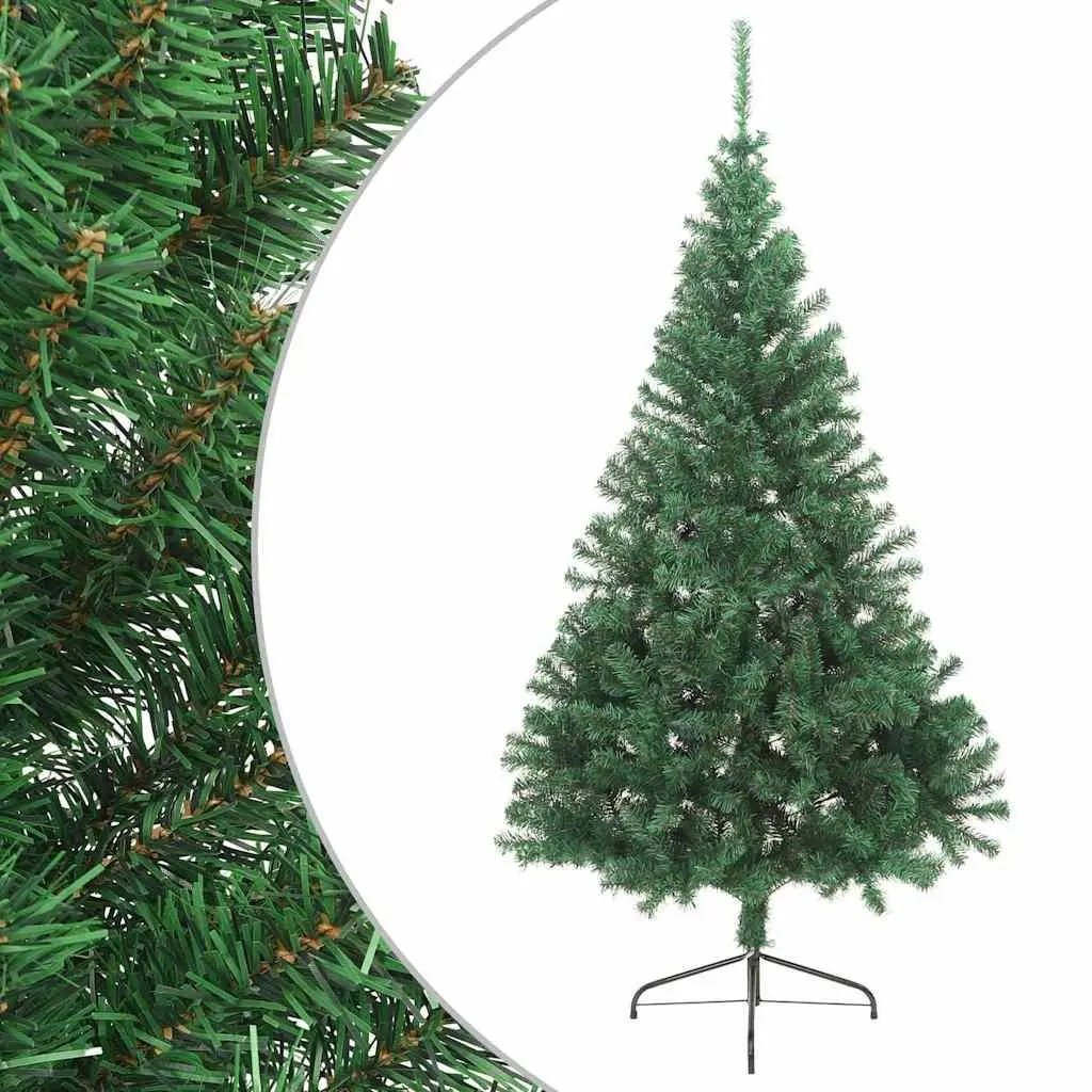 Artificial Half Christmas Tree PVC 240cm Green Wall-Mount