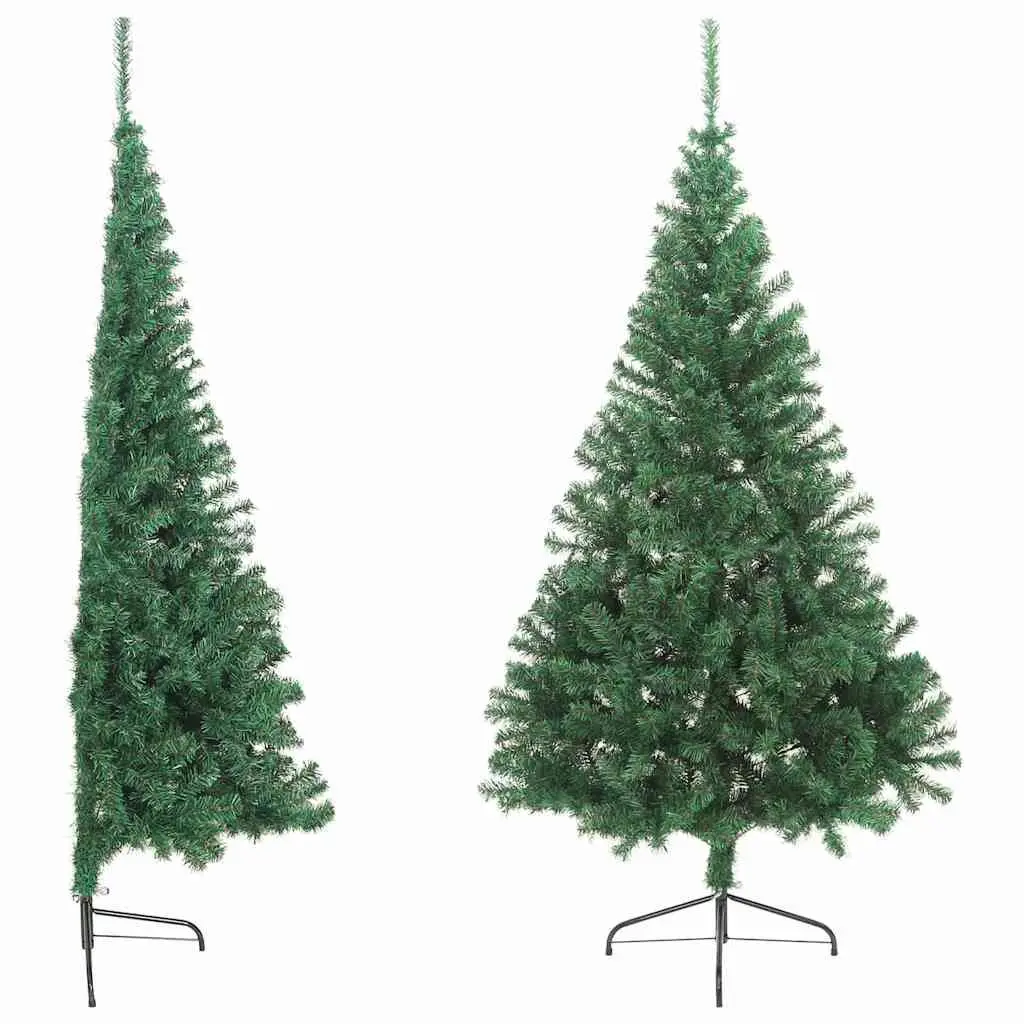 Artificial Half Christmas Tree PVC 240cm Green Wall-Mount