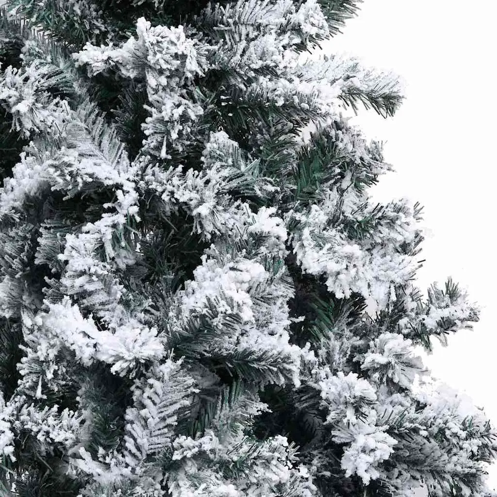 Artificial Christmas Tree 300cm Flocked Snow Green PVC Branches Adjustable