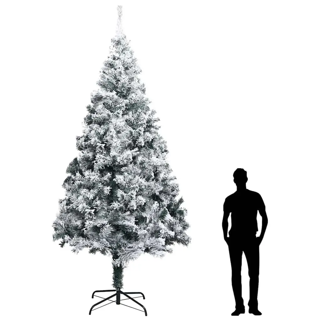 Flocked Snow Green PVC Artificial Christmas Tree 400cm with Adjustable Branches