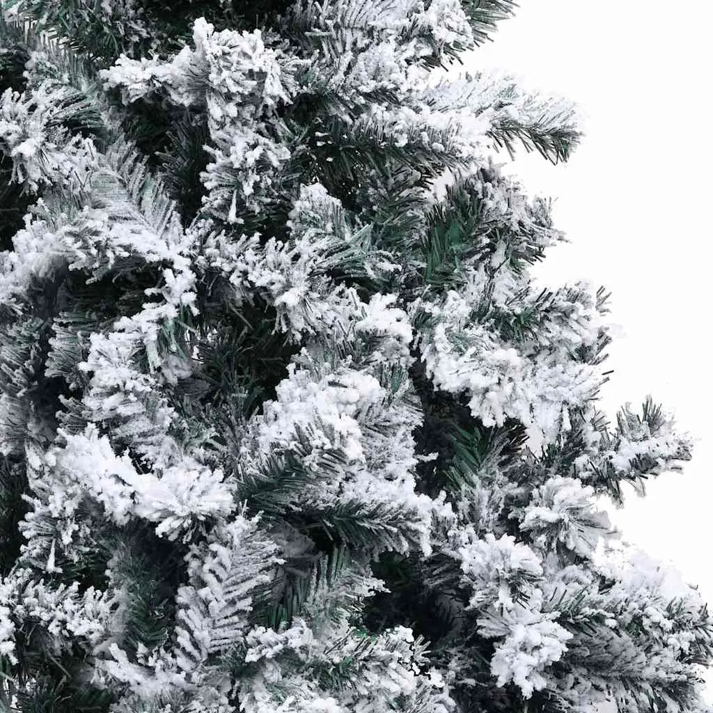 Artificial Christmas Tree PVC 120cm Flocked Snow Green Indoor Outdoor