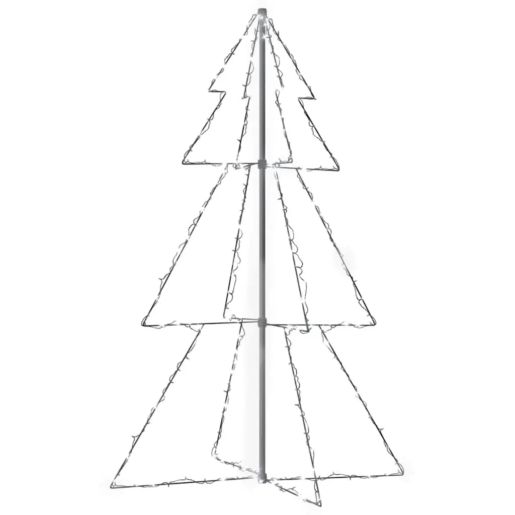 Christmas Cone Tree LED 200 Lights 98x150cm White Indoor Outdoor