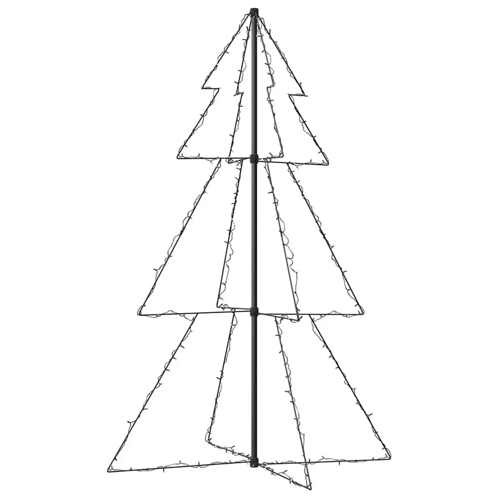 Christmas Cone Tree LED 200 Lights 98x150cm White Indoor Outdoor