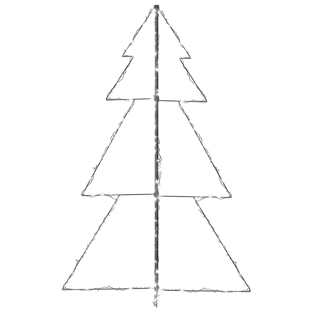 Christmas Cone Tree LED 200 Lights 98x150cm White Indoor Outdoor