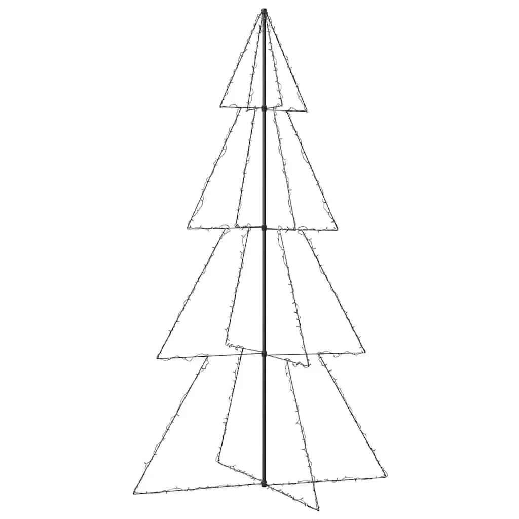 Christmas Cone Tree LED Lights 250cm 143cm White