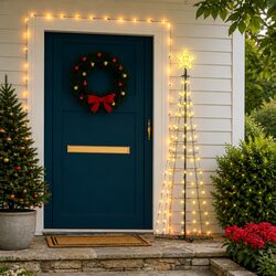 Practical Christmas Cone Tree for Holiday Gatherings