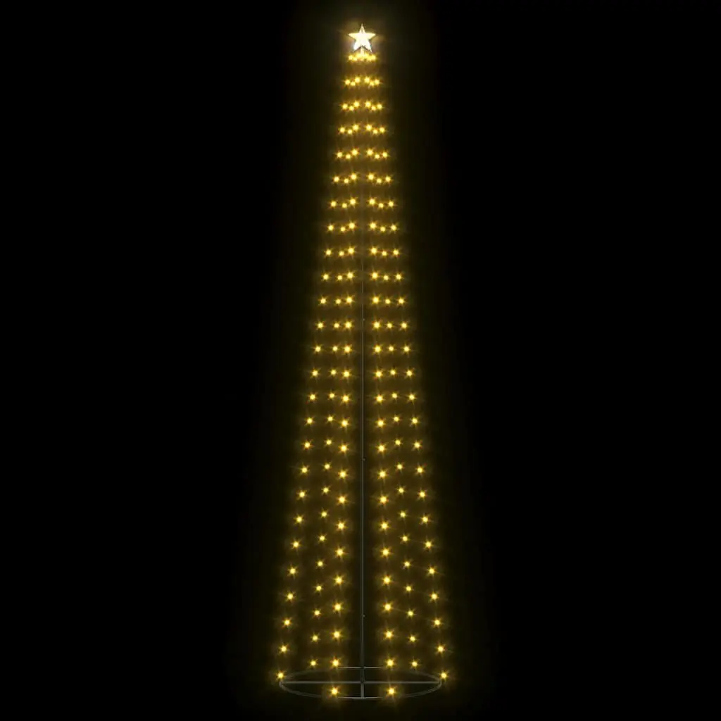 Christmas Cone Tree Water-Resistant 240 cm Warm White LED Indoor Outdoor Holiday