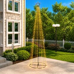 Practical Christmas Cone Tree for Home and Garden Decor
