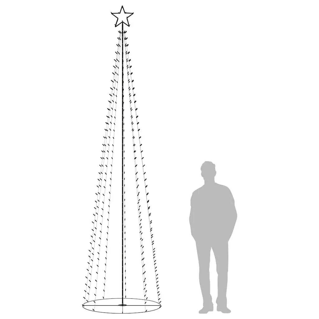 Christmas Cone Tree 360cm Warm White LED Indoor Outdoor Decoration