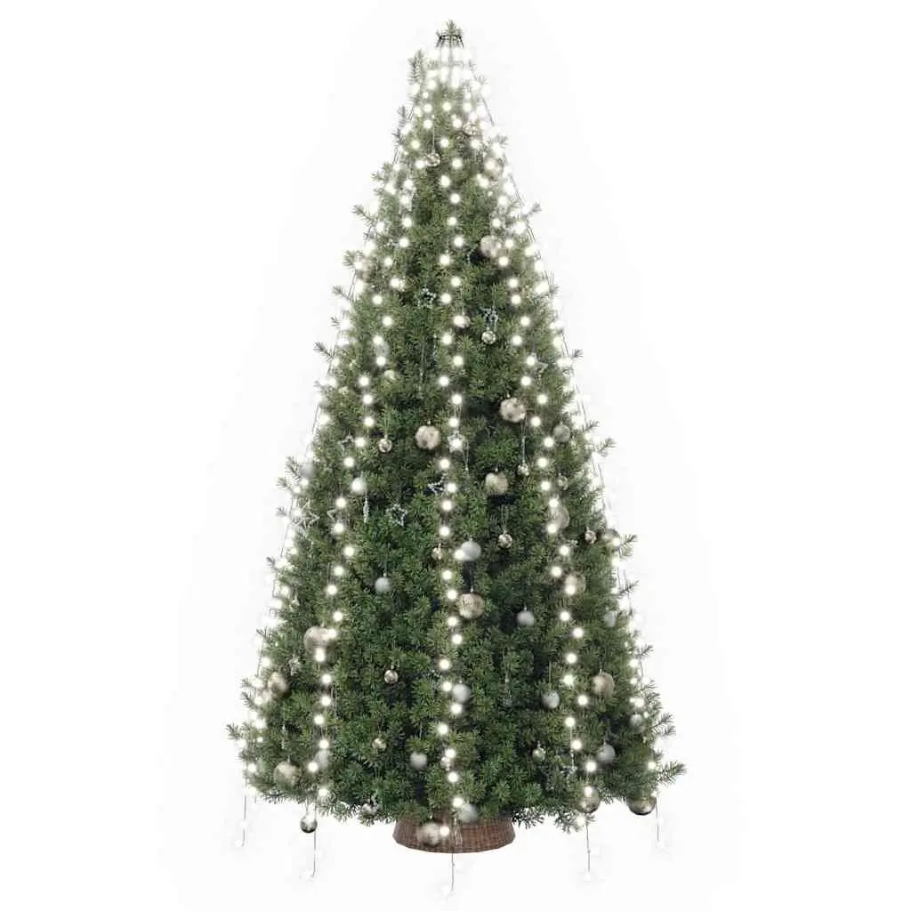 LED String Lights 500 Cold White Indoor Outdoor Christmas Tree Decoration 10m Length with 8 Lighting Effects