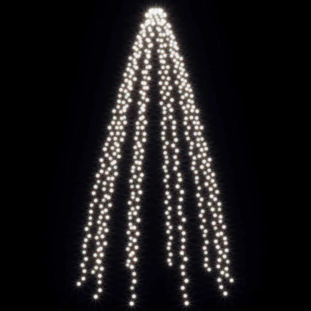 LED String Lights 500 Cold White Indoor Outdoor Christmas Tree Decoration 10m Length with 8 Lighting Effects
