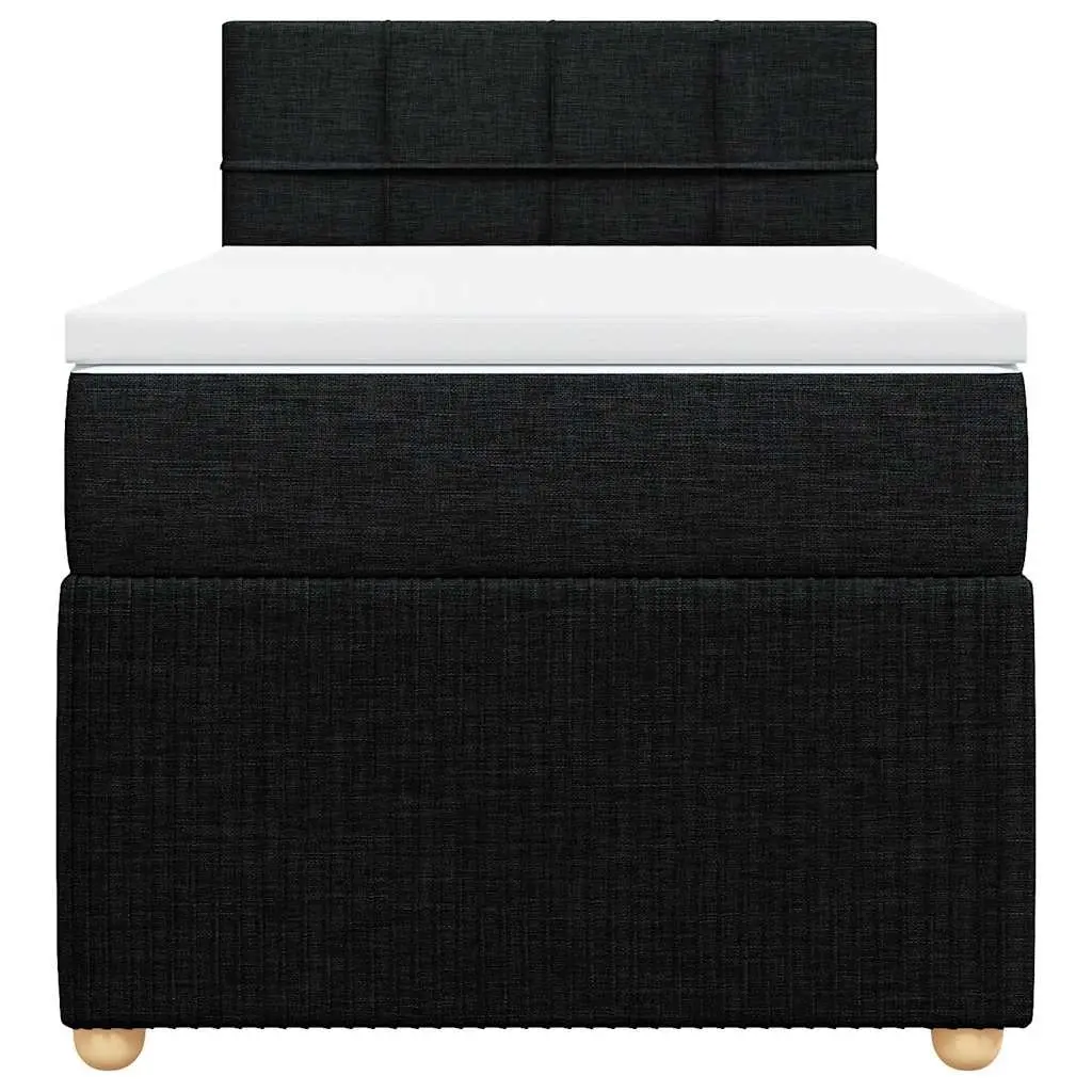King Single Bed with Pocket Spring Mattress Dark Grey Adjustable LED Lights