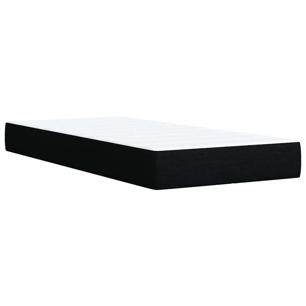 King Single Bed with Pocket Spring Mattress Dark Grey Adjustable LED Lights