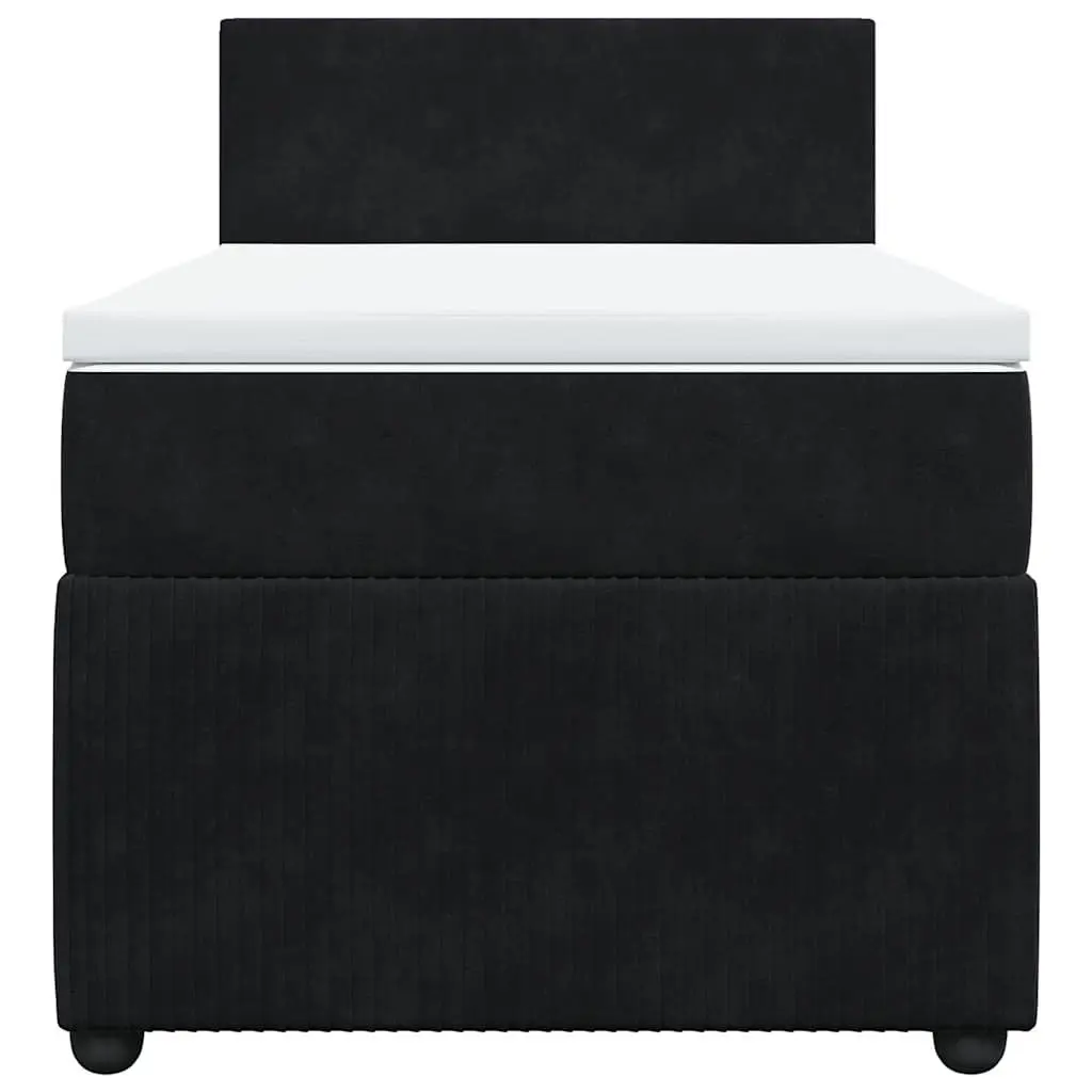 King Single Bed Velvet Pocket Spring Mattress with LED Lights Grey