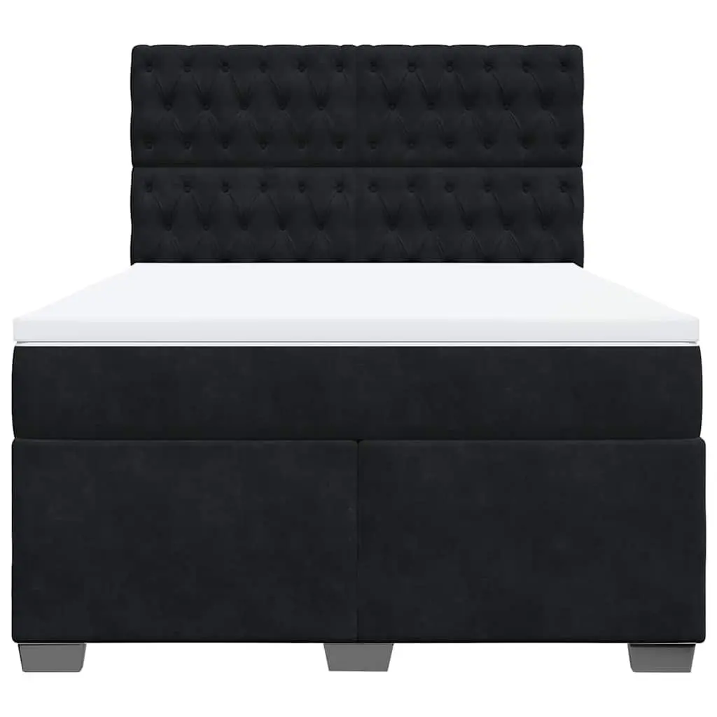 Queen Box Spring Bed with Adjustable Headboard