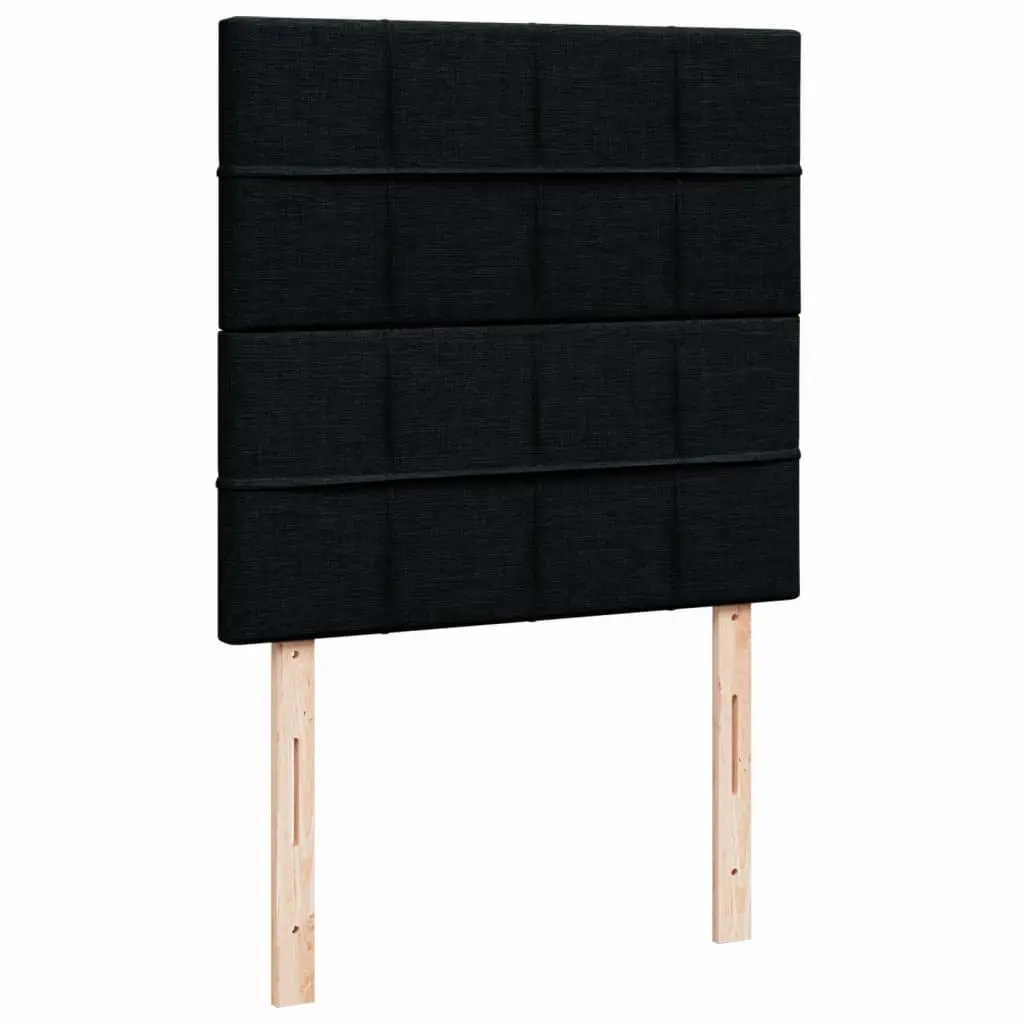 Box Spring Bed King Single Adjustable Headboard Black Fabric Pocket Spring Mattress