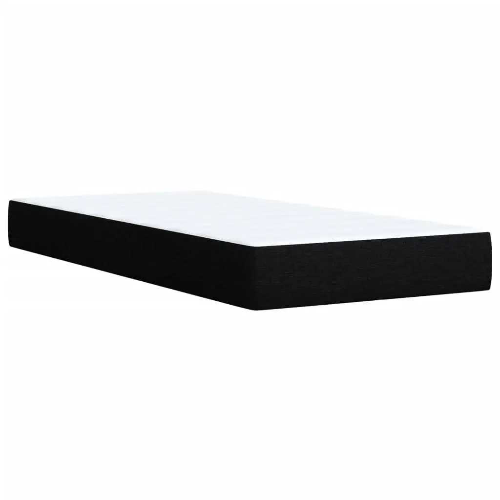 Box Spring Bed King Single Adjustable Headboard Black Fabric Pocket Spring Mattress
