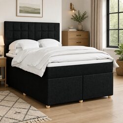 Functional Queen Box Spring Bed with Pocket Mattress