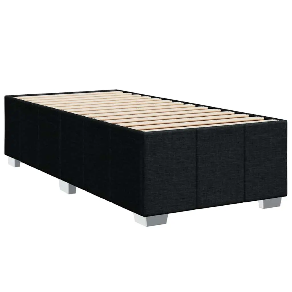 Box Spring Bed Pocket Spring Mattress King Single Height-Adjustable Headboard Black