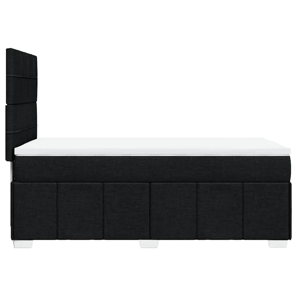 Box Spring Bed Pocket Spring Mattress King Single Height-Adjustable Headboard Black