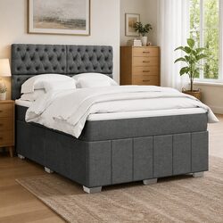 Functional Double Box Spring Bed with Custom Features