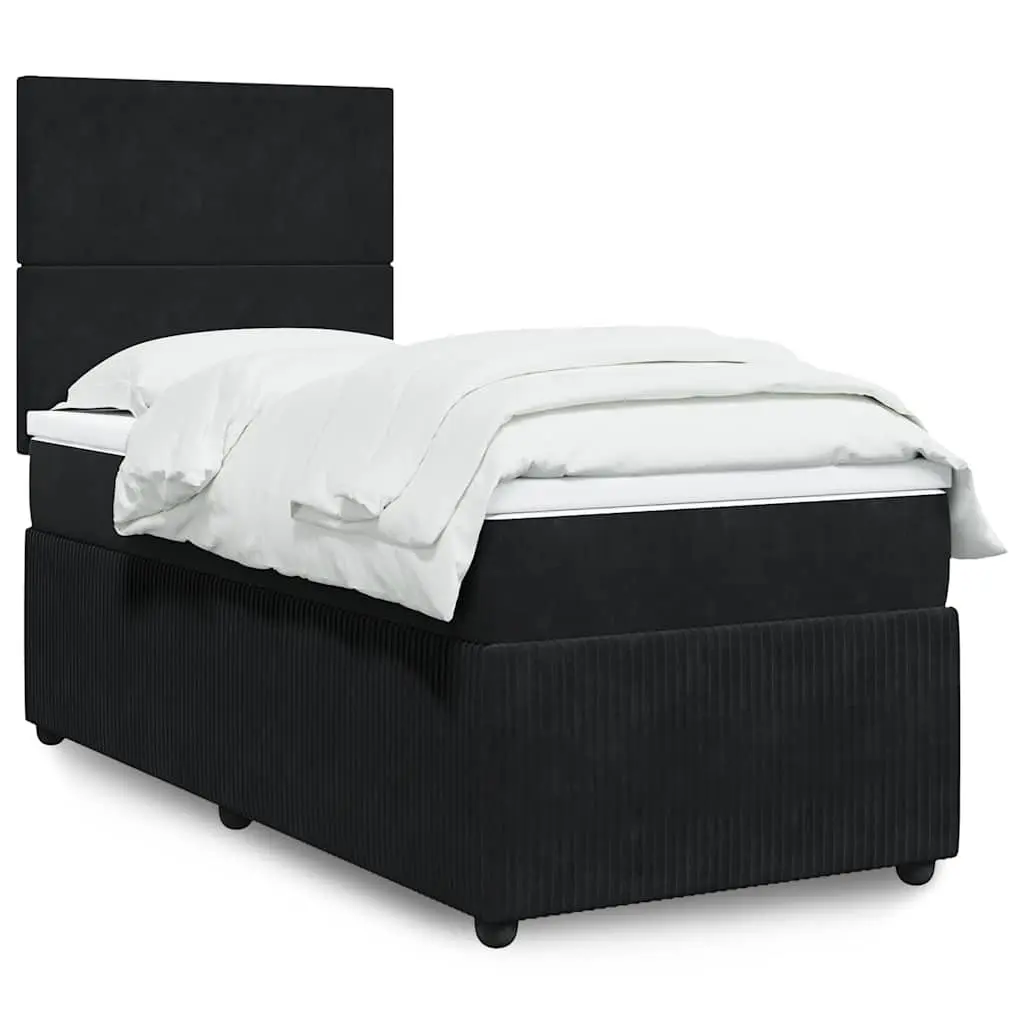 King Single Box Spring Bed with Pocket Mattress Height Adjustable Headboard