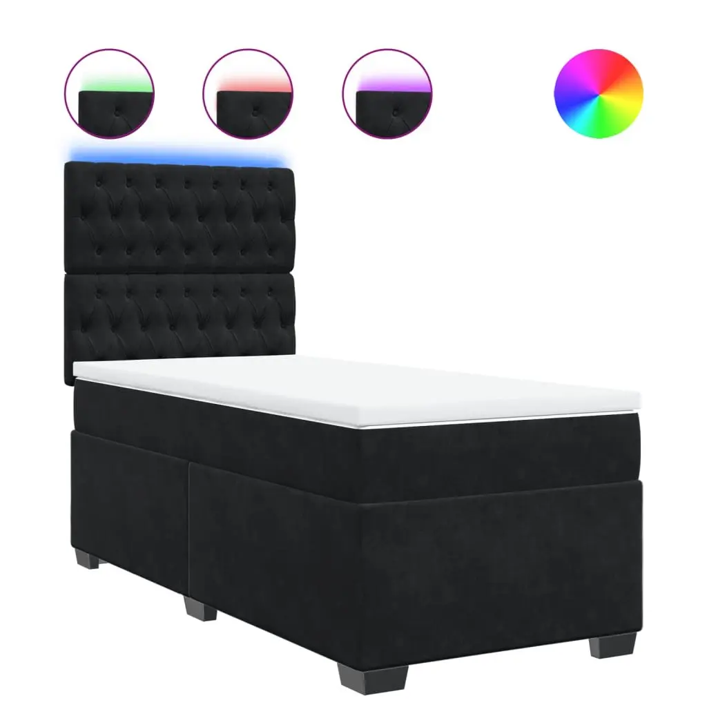 King Single Box Spring Bed with Adjustable Headboard