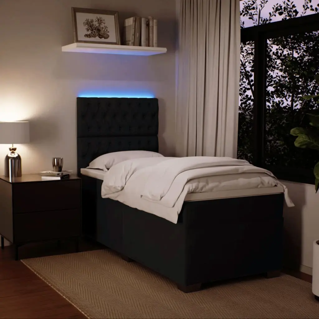 King Single Box Spring Bed with Adjustable Headboard