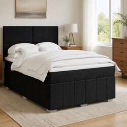 Queen Bed with Adjustable Headboard and Custom LED Lights
