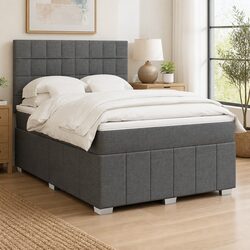 Practical Queen Box Spring Bed with LED Lights for Every Bedroom