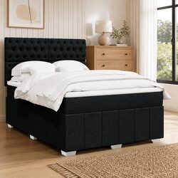 Practical Queen Bed with Pocket Mattress and USB LED Lights