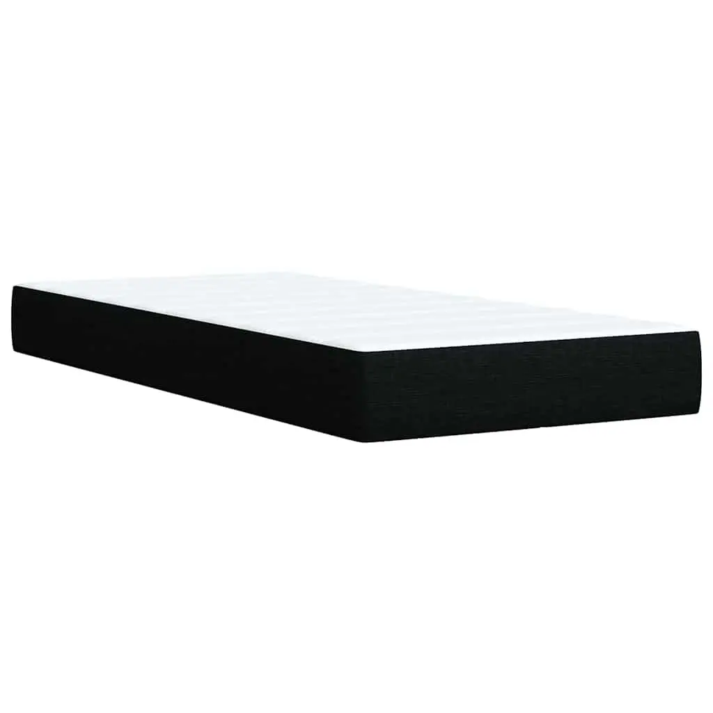 Box Spring Bed with Pocket Mattress LED Lights Adjustable Headboard King Single
