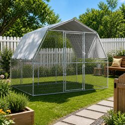 Dog Cage with Roof for Home Use
