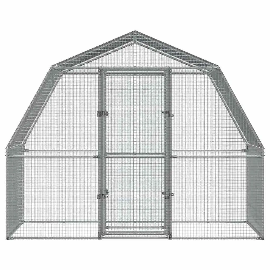 Bird Cage Galvanised Steel Large Silver Outdoor Indoor Mesh