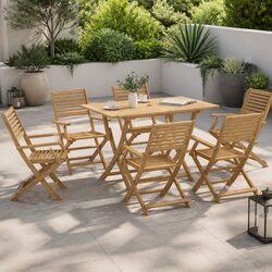 Practical 7-Piece Dining Set for Your Outdoor Gatherings
