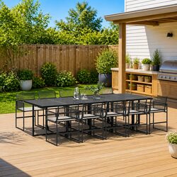 Functional 11 Piece Garden Dining Set for Your Home