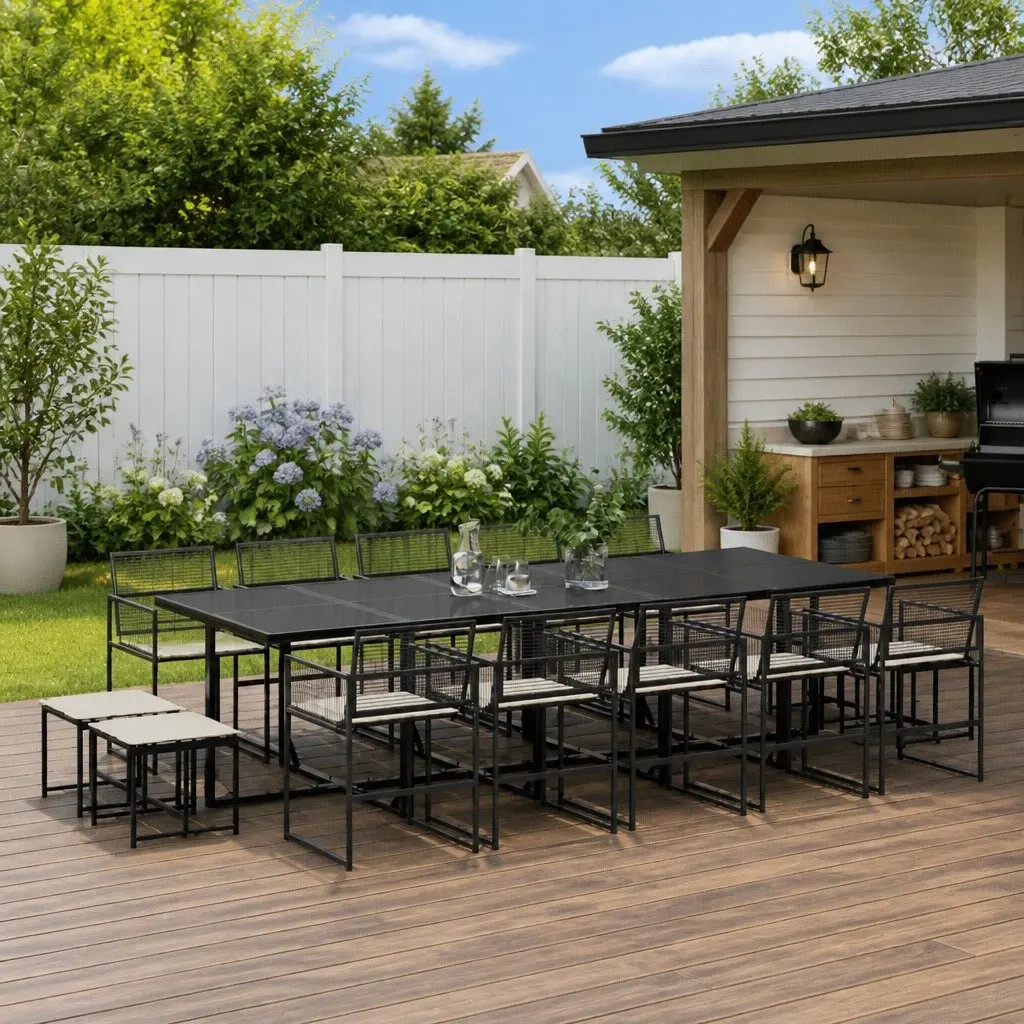15-Piece Dining Set for Outdoor Gatherings