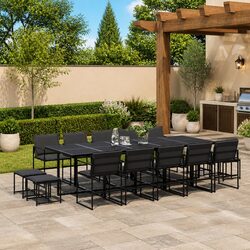 Versatile 15 Piece Dining Set for Your Outdoor Living Space