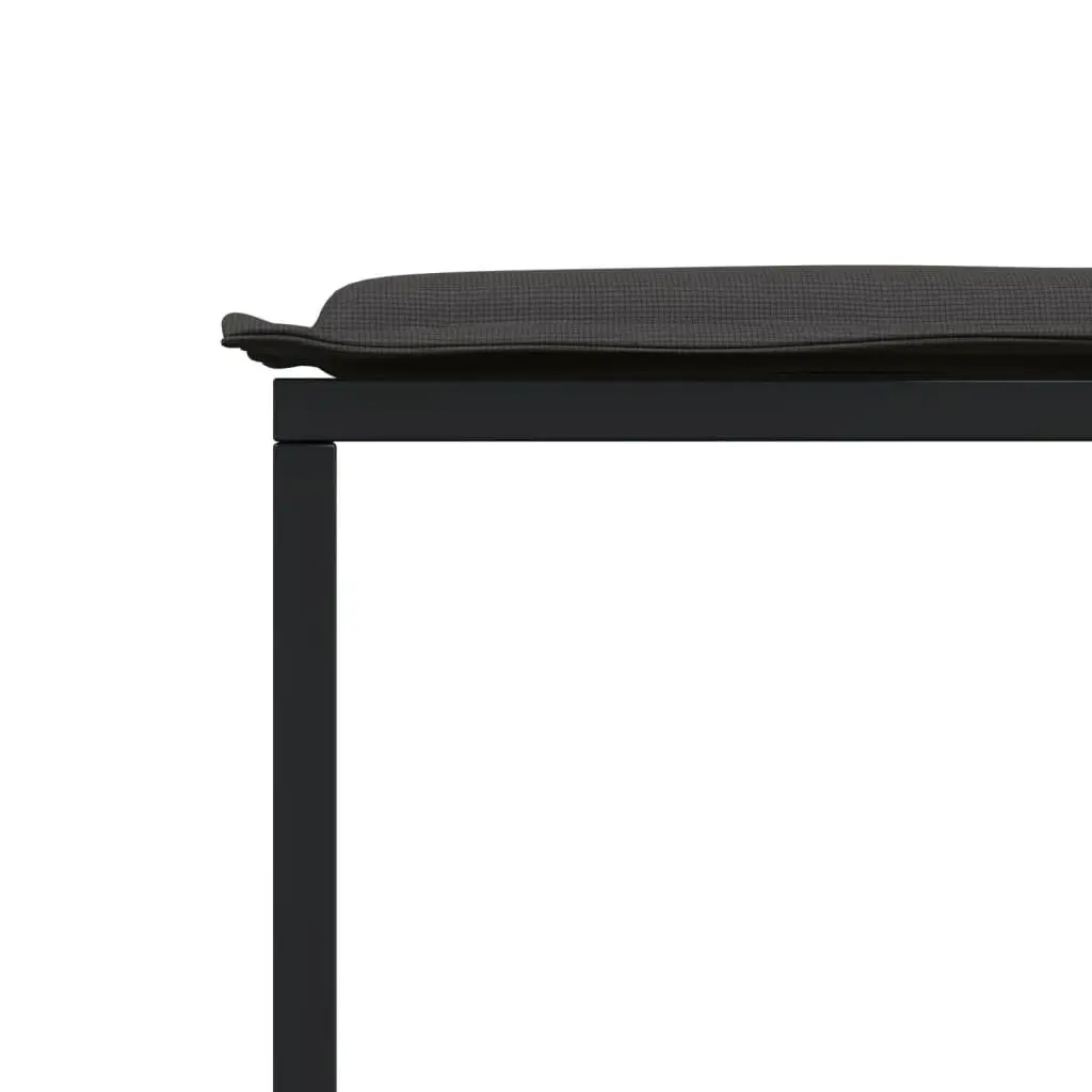 Garden Dining Set 15 Piece Outdoor Furniture Patio Table Chairs Black Textilene