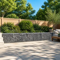 Functional Gabion Basket 400x50x50 cm for Any Garden Use