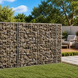 Functional Gabion Basket with Cover for Outdoor Use