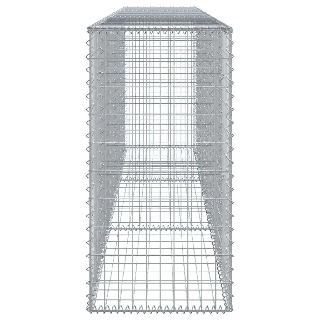 Gabion Basket Silver Galvanised Wire Cage 300x50x100cm
