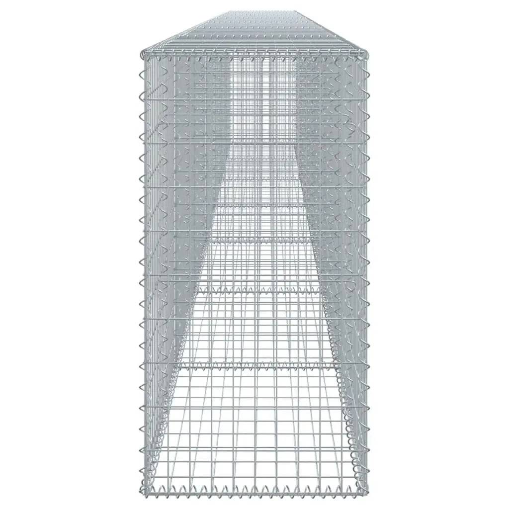 Gabion Basket Wire Cage 700x50x100 cm Galvanised Iron Silver