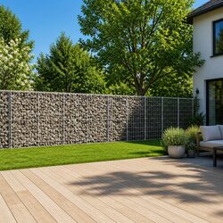 Practical Gabion Basket with Cover for Home Use 1100x50x100 cm
