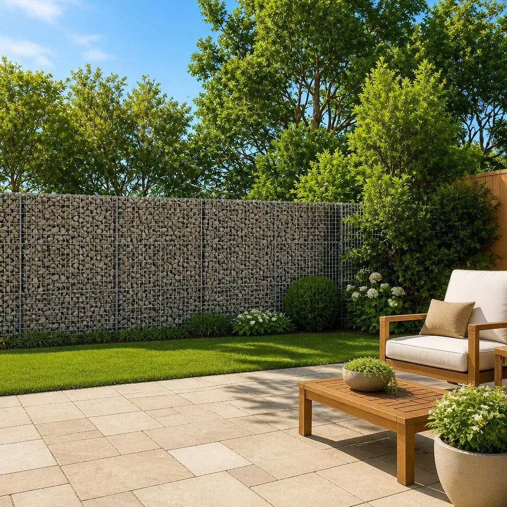 Gabion Basket Silver Galvanised Iron Wire 1100x50x150 cm with Cover