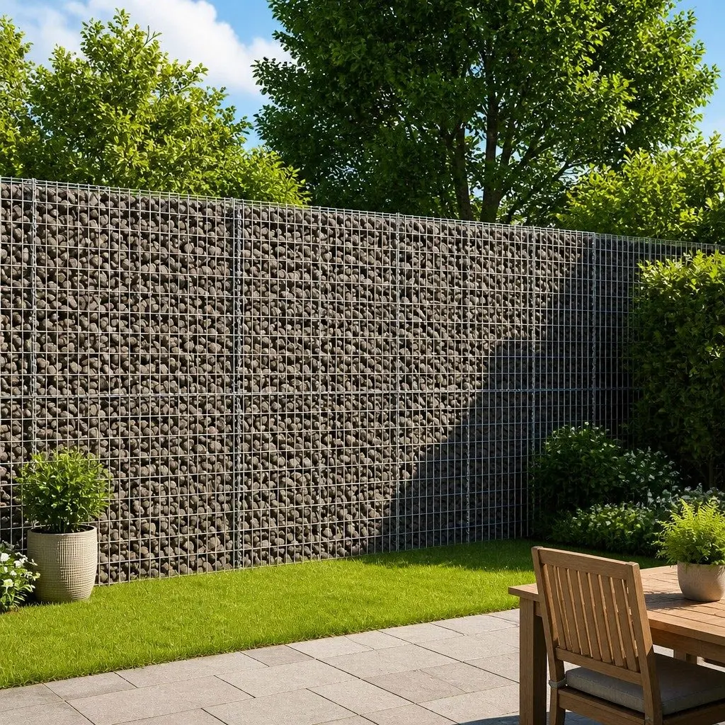 Gabion Basket Galvanised Iron 300x50x200 cm Silver Retaining Wall