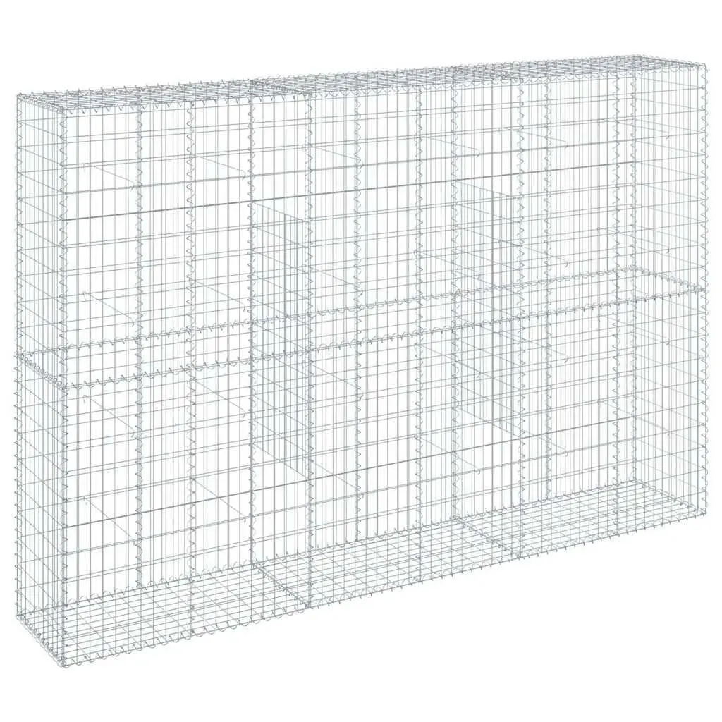 Gabion Basket Galvanised Iron 300x50x200 cm Silver Retaining Wall