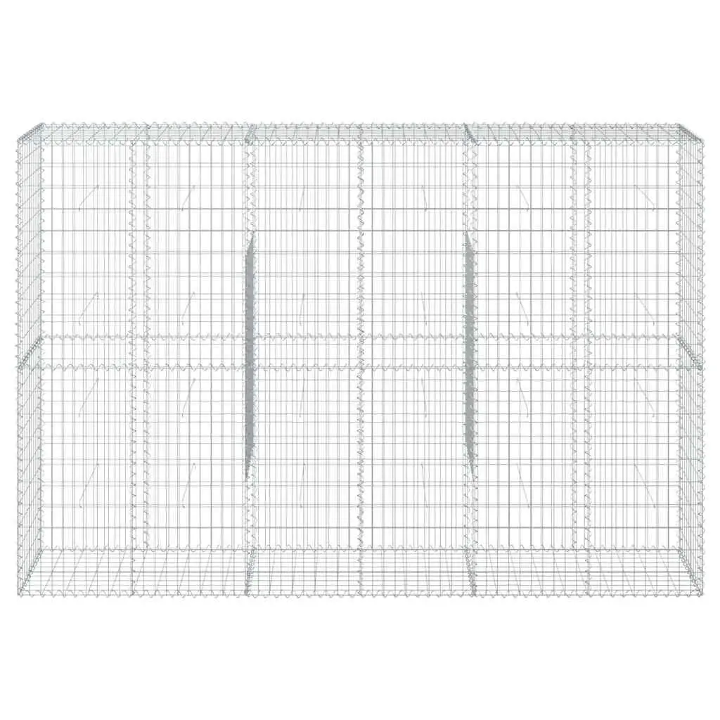 Gabion Basket Galvanised Iron 300x50x200 cm Silver Retaining Wall