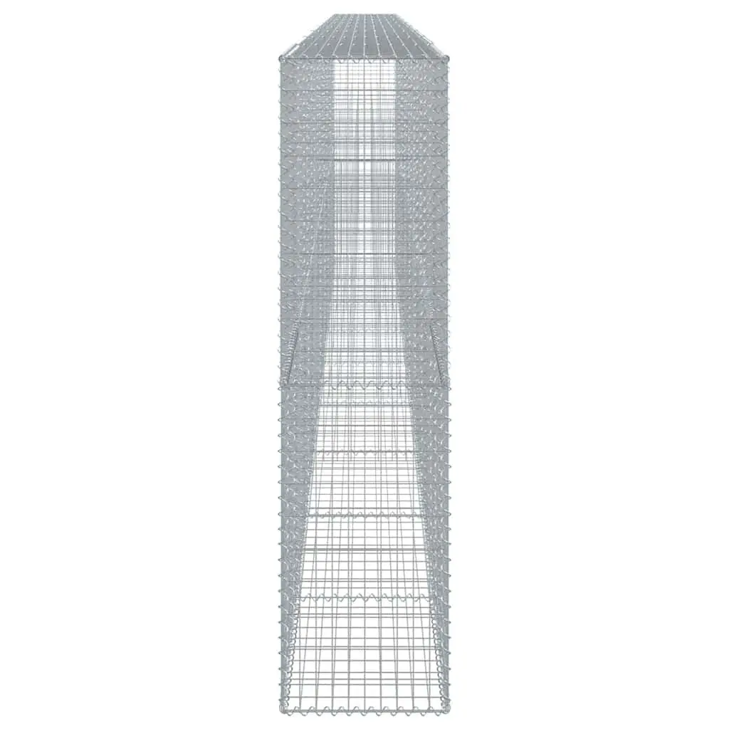 Gabion Basket Galvanised Iron Wire 900x50x200cm Silver Garden Retaining Wall